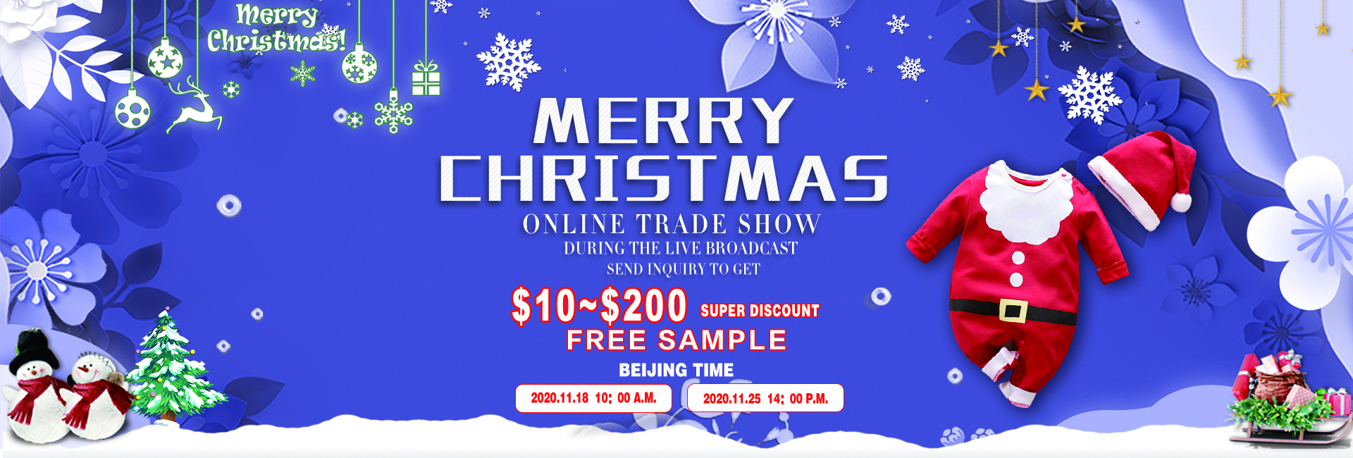 Christmas Discount! Popular Baby Clothes Online Trade Show On November 18